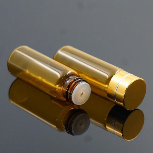 

5ml mini glass bottle with orifice reducer and screw cap small essential small perfume sample oil amber vials f2017380