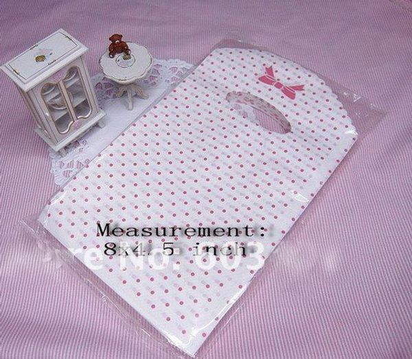 

WHOLESALE LOTS PINK TOTE SHOPPING PLASTIC HANDBAG BAGS