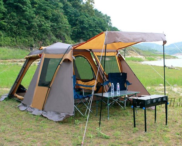 

wholesale- 2016 new 1 bedroom 1 living room 5-8 person automatic quick open fishing hiking beach outdoor camping family sun shelter tent