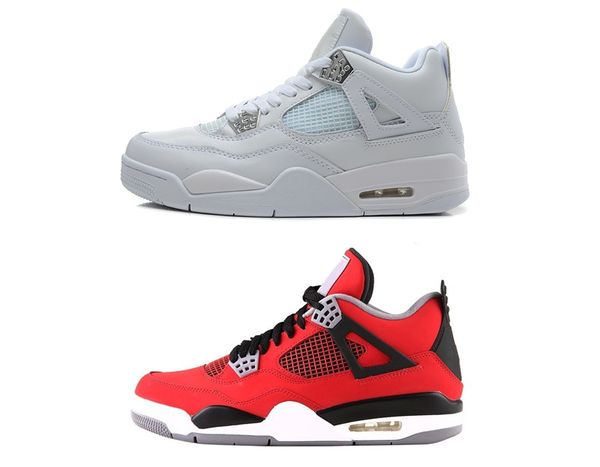 

4 classic 4s basketball sneakers iv toro bravo fear pack men women bred high thunder military blue us sizes 5.5-13