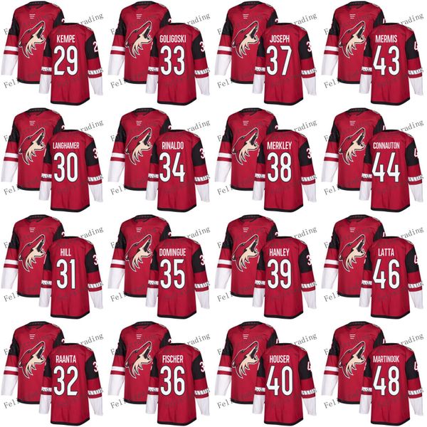 

Arizona Coyotes 29 Mario Kempe Adin Hill Antti Raanta Zac Rinaldo Joel Hanley 28 Andrew Campbell Martinook 2017-2018 Season Jersey