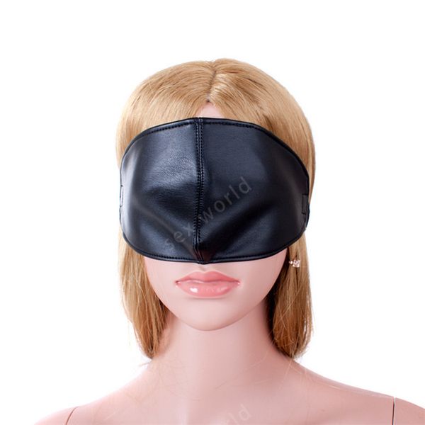 2016 nuovo arrivo morbida pelle PU maschera per gli occhi prodotti del sesso fetish sex benda copertura naso maschera per gli occhi adulti giocattoli del sesso per la donna q0506