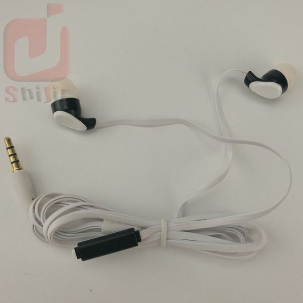 Fones de ouvido de presente de macarrão plana fones de ouvido fones de ouvido orelha baixo preço grande uso de qualidade de compra atacado 1000ps / lote