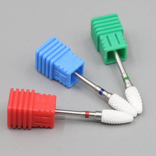 

bullet ceramic nail drill bit for electric manicure machine accessories nail art tools electric manicure cutter nail files