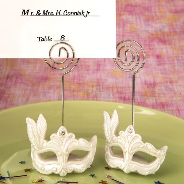 

resin masquerade mask place card holder for wedding table decoration event party guests 50pcs lot ing