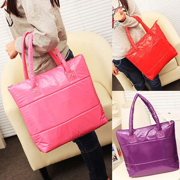 

women korean style space bale cotton tote casual shoulder bag handbag