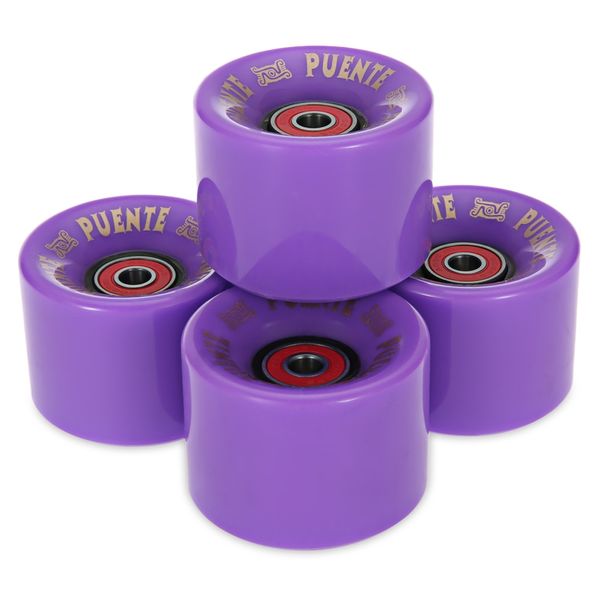 

wholesale- 4pcs cruiser skateboard wheels 60 x 45mm durable pu wheels longboard cruiser wheels with abec-7 bearings 3 colors