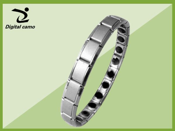 braccialetti con ciondoli 2 pezzi Bracciale Energy Balance Mens Titanium Power Nano Energy 80 pietre di germanio