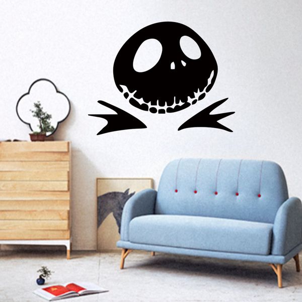 Funny Halloween Pumpkin Jack Nightmare Before Christmas Art Vinyl Wall Stickers Living Room Suitable For Bedroom Diy Wall Stickers For Sale Wall
