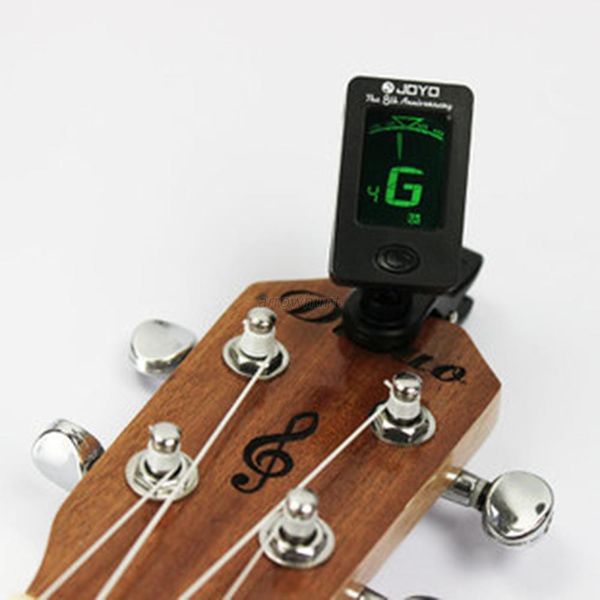 Chromatic Clip-On Digital Tuner Para Violão Elétrico Baixo Violino Ukulele