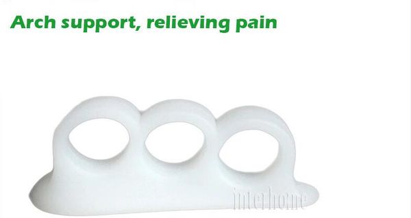 

1pair=2pcs 3 toes special hallux valgus bicyclic thumb orthopedic braces to correct daily silicone hammer toes bone foot care