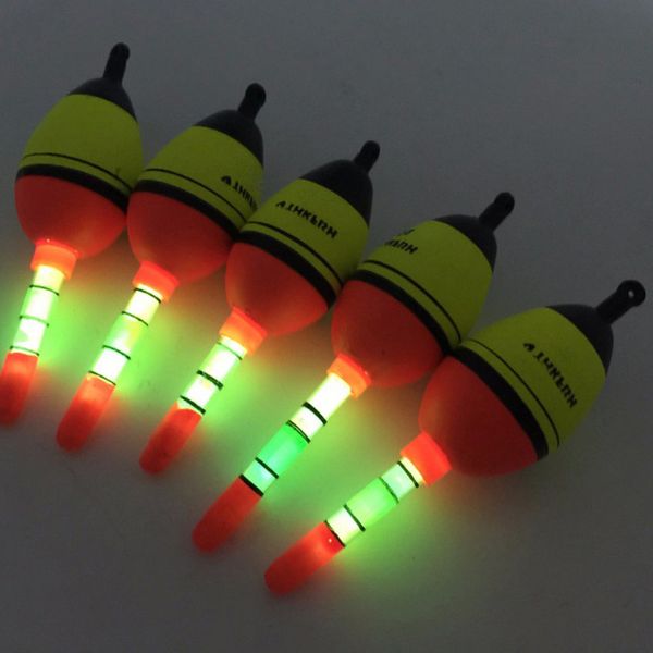 

wholesale- 5pcs 15g eva fishing float + 10pcs fishing light glow stick green luminous lighting wand floats kit for night fishing tackle