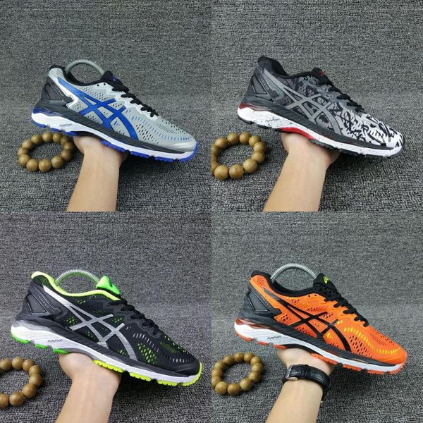 

2019 Asics Gel-Kayano 23 Оригинальные Кроссовки Черный Оранжевый Синий Мужчины Женщины Дизайнер Обувь Спортивная Спорт Кроссовки Размер 36-45