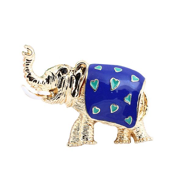 

different beautiful colorful elephant brooches gold color enamel decoration accessories shirt corsage souvenir holiday gift, Gray
