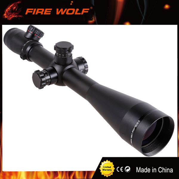 

FIRE WOLF M1 3.5-10X50 Tactical Optics Riflescope Red&Green Dot Reticle Fiber Sight Rifle Scope 30mm Tube