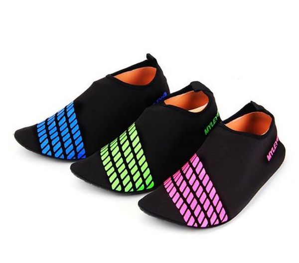 

Мужчины женщина босиком кожи носок полосатый обувь пляж бассейн тренажерный зал