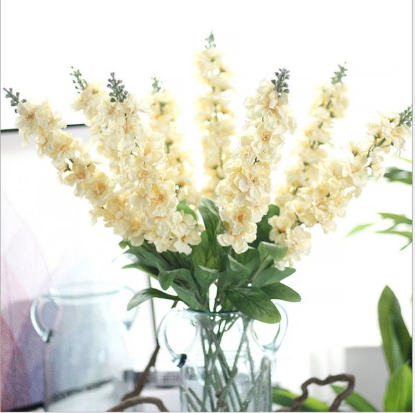 Acheter 1 Bouquet 8 Têtes Violette Frais Faits à La Main Des Fleurs Artificielles Décoration Mariage Maison Bricolage Soie Fleur Faux De 312 Du