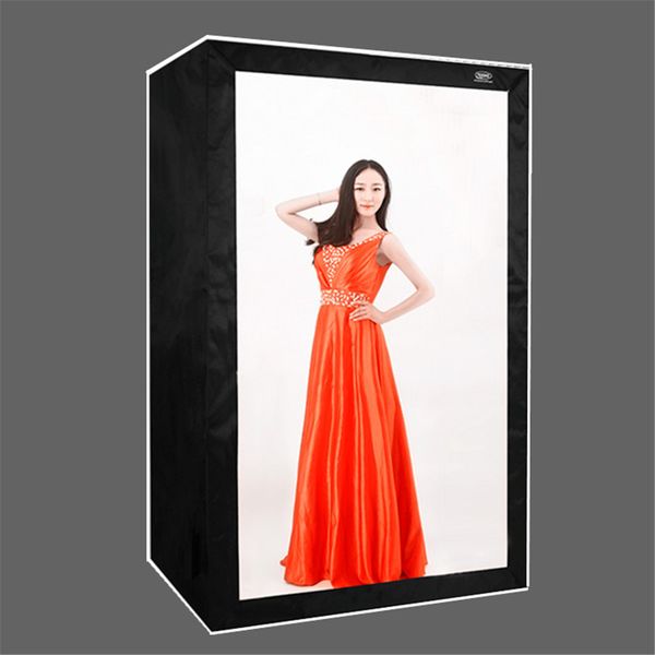 

120 80 200cm deep led profe ional portable photography oftbox led photo tudio video light box with led light for cloth model big item