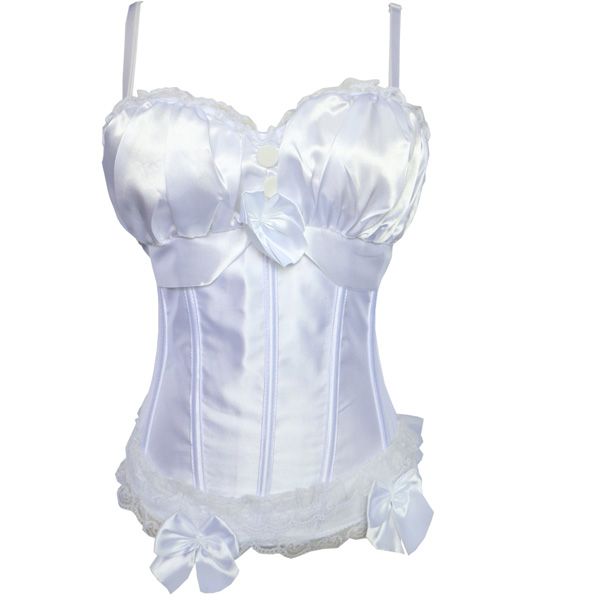 

fashion ladies lace up corset and bustiers women white corsets for wedding bridal 8899a-1, Black;white