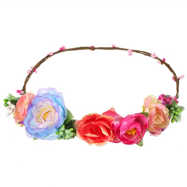 

Women and children headwear big tea ro e flower hairband hair acce orie for bride wedding headdre