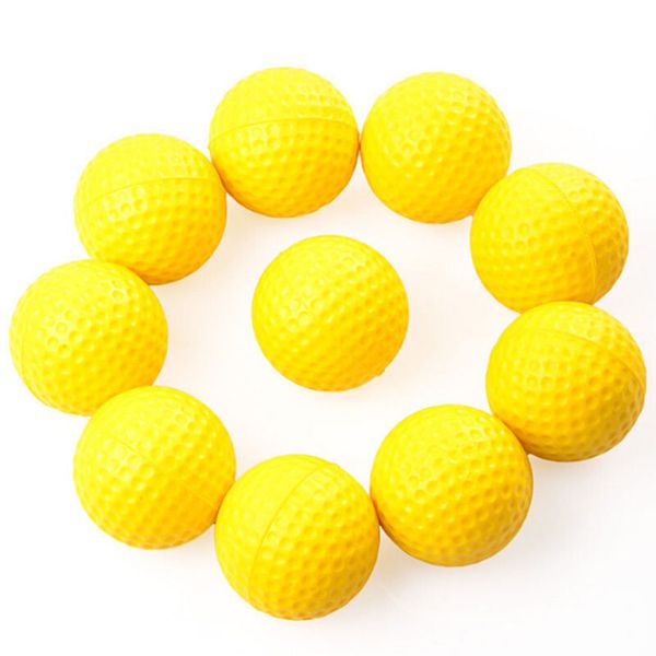 

wholesale- delicate outdoor sports yellow plastic soft elastic golf balls golf practice training balls training aid