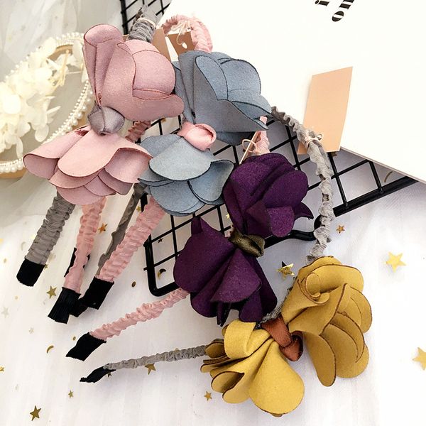 Blumenmädchen Haarschmuck 3D Blumen Kinder Haarspange Koreanische Mode Kinder Haarband Süße Baby Haarbögen Stirnbänder C2202