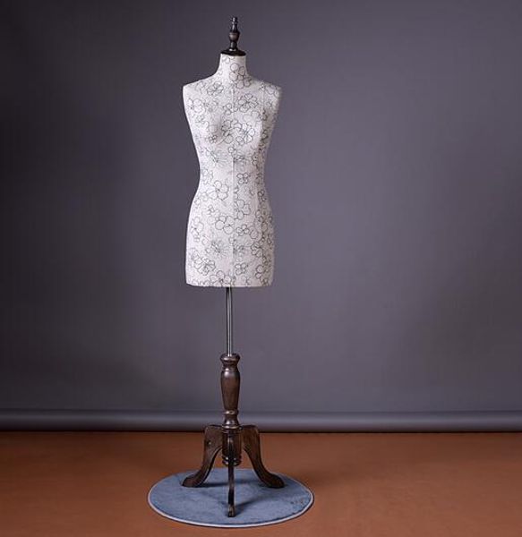 

wholesale women 's half - length cheongsam wedding pgraphy model display cosmetology sewing-mannequin for wedding dresses 1pc b602, Khaki