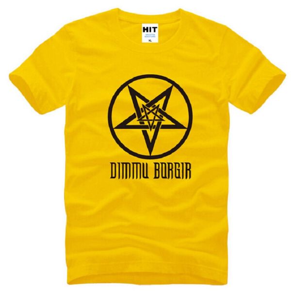 

new design dimmu borgir t shirts men cotton short sleeve death heavy metal rock men's t-shirt summer style male rock tees, White;black