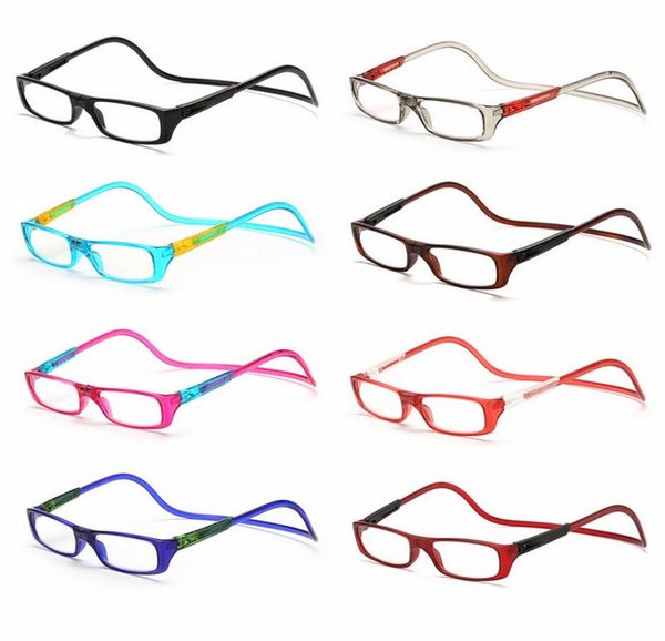 

Fa hion folding magnet magnifying reading gla e magnetic front connect eyegla e hang folding reader magnetic reading gla e