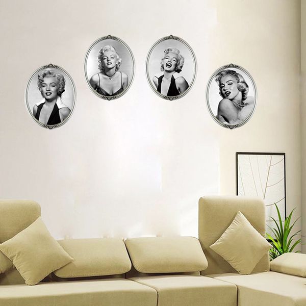 Wholesale 3d Sexy Marilyn Monroe Home Decor Murals Pvc Removable Living Room Bedroom Decorations Wall Stickers Wallpaper 35 4 11 8 Wall Stickers Large