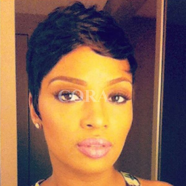

Pixie cutl brazilian human Hair Wigs none Lace guleless full lace human hair Wigs very short human Hair wigs for Black Women