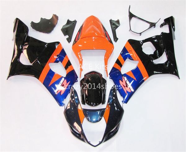 

5 gifts new abs motorcycle fairing kits 100% fit for suzuki gsxr1000 03 04 k3 gsxr1000 2003 2004 nice white and orange blue nice 132