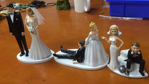 Graduation Cake Topper New Cute Bride Groom Couple Tango Dancing