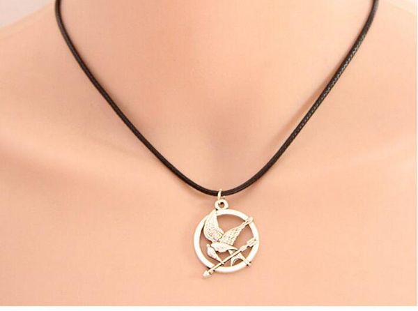 

6pcs/lot sale new arrival alloy antique silver antique gold peace bird metal pendant necklace leather wax rope necklace 450*26mm