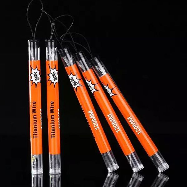 

10 pcs in a Tube Titanium Wire 120MM 24g 26g 28g 30g Resistance Wire Pure Titanium Wire Electronic Cigarette Temperature Control DHL Free