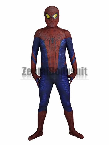 

amazing spider-man costume spiderman suit-3d printed cosplay zentai halloween party costumes, Black;red