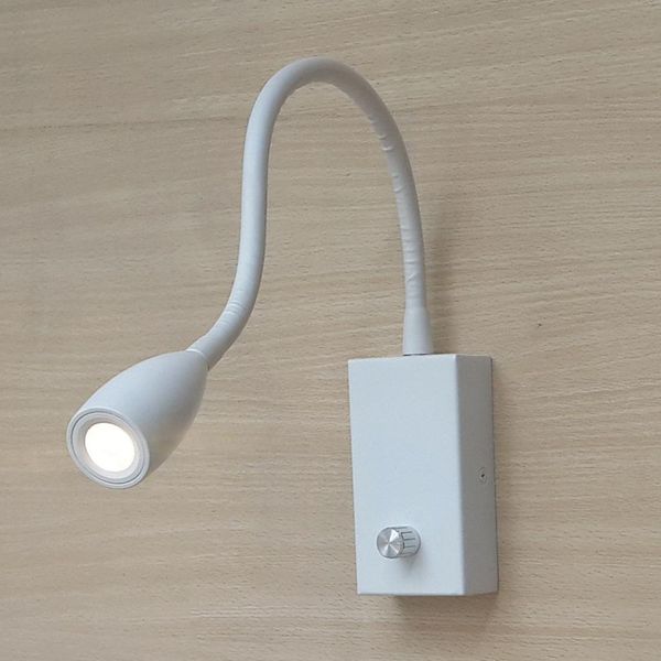 

ch led lights for trucks reading lamp matte white knob on/off dimmer switch aluminum hose flexible without slippery cree chip 3w 200lm