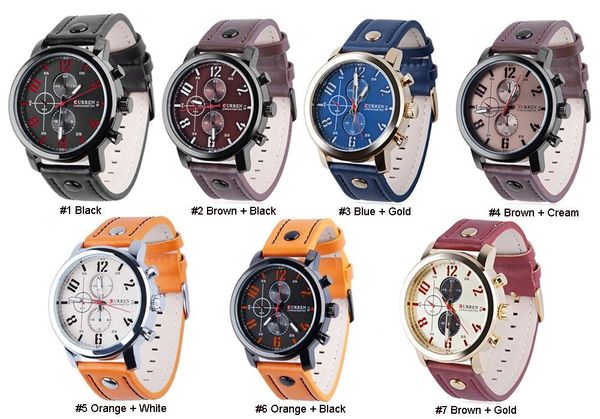 Orologi da uomo casual di lusso Orologi sportivi analogici militari al quarzo Orologi da polso maschili Relogio Masculino Montre Homme Spedizione gratuita