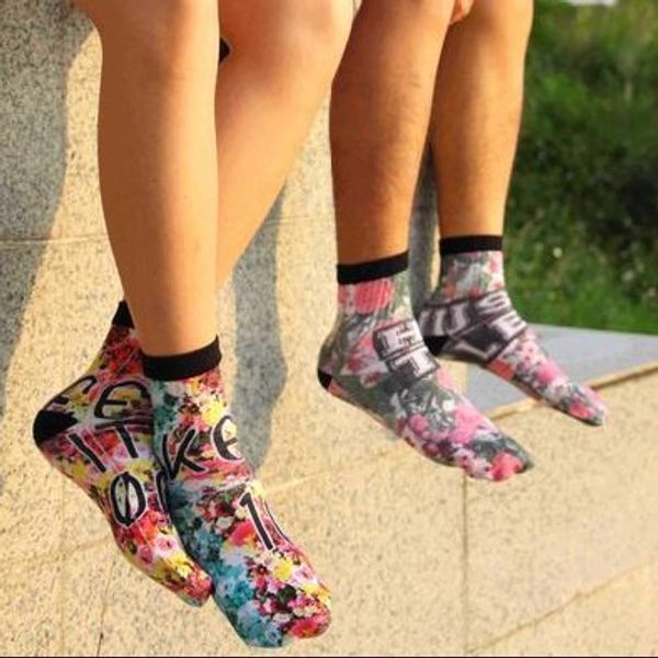 

new thickness long men's digital printed 3d socks bulk pattern crazy novelty no show winter crazy basketball socks, Black