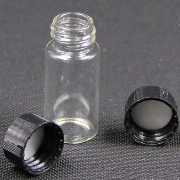 

10ml gla vial with black white crew 10cc mini tubular gla bottle for liquid u e reagent bottle fa t hipping f2017599