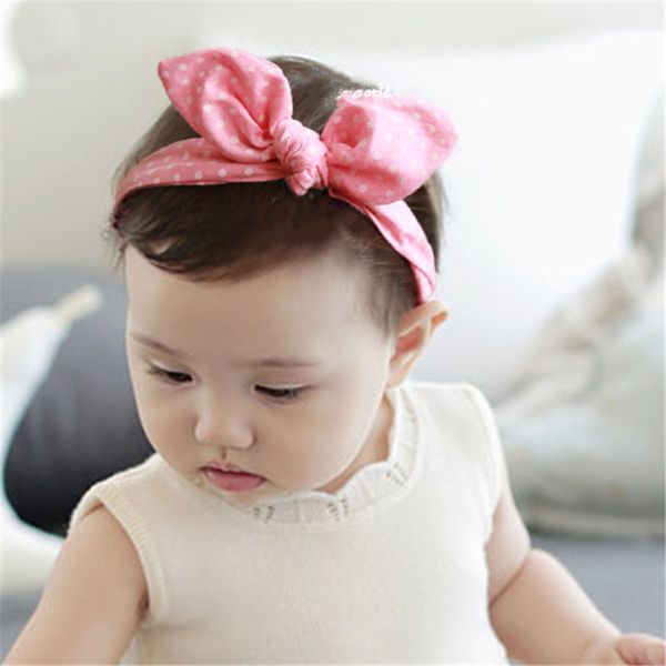 Korean Fashion Kids Children Hair Ornaments Lattice Rabbit Ears