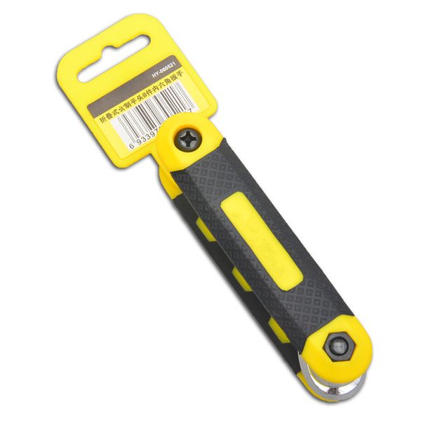 

бесплатная доставка 8 в один складной шестигранный ключ шестигранный ключ хром ванадиевой сплава стали торцевой головки гаечный ключ набор и