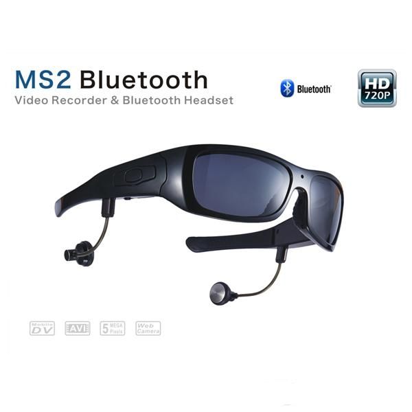 

5.0 mega pixels video recorder & bluetooth headset with polarized sunglass lens & power auto-saving mode for long standby time