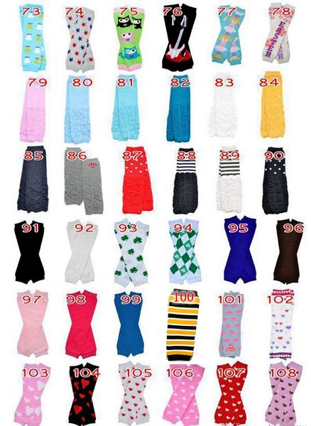 

24pair baby leg warmer stripe snow square kids girls boys leggings children christmas legging skull socks arm warmers 318styles, Pink;yellow