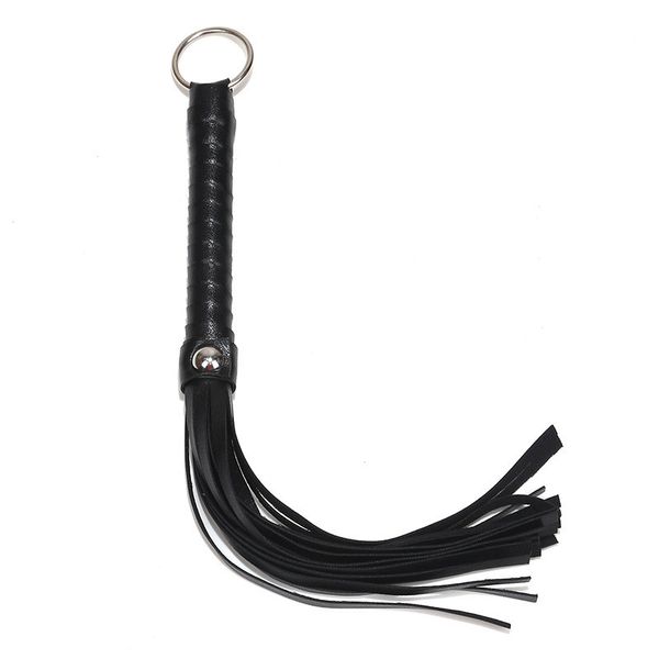 

erotic game whip pu products whip toys toys black lash handle flirt tassels leather toy 17601 clamps red