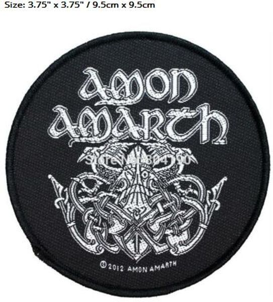 

Amon Amarth Odin Norse Art Viking Symbol Woven Patch Hardcore Music Band Heavy Metal Iron On MOTIF APPLIQUE Rock Punk Badge