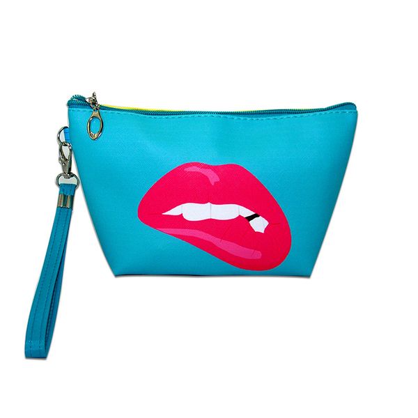 

wholesale- 2017 the new 3d harajuku graffiti cosmetic bag women zipper make up bag pu leather organizer makeup bag travel waterproof pouch