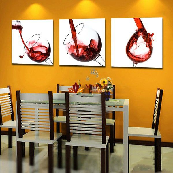 2019 Canvas Prints Wall Decor Canvas Art Wine Glass Painting