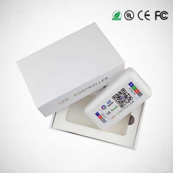 

led music bluetooth controller dc12-24v max 288w rgbw led controller for full colour led strip wireless ios android app control