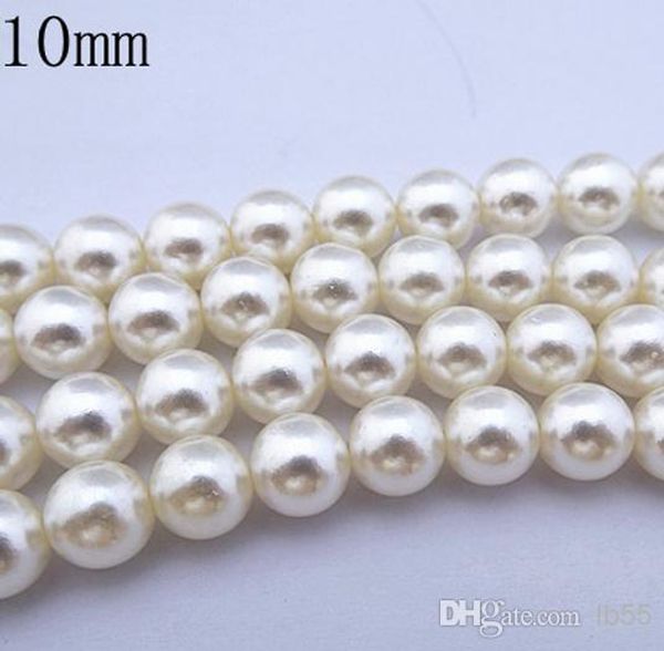 

1000pcs/lot white 10mm imitation pearls loose bead white acrylic pearl beads diy resin spacer for jewelry, Black